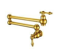 YWJFSA Mitigeur Cuisine Rabattable, Robinet Mural, Simple Pivot Froid,Titane