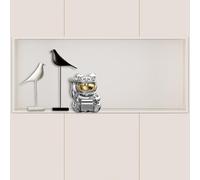 YWJFSA Niche Murale en Acier Inoxydable Étanche Niche Douche Encastrable LED pour Articles De Toilette,Blanc Crémeux