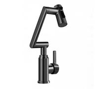 YWJFSA Robinet Cuisine Rabattable Hauteur Réglable avec 3 Modes de Jet Hauteur Réglable Mitigeur Évier à Poignée Unique Laiton,Gris Pistolet