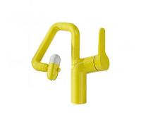 YWJFSA Robinet Cuisine Rabattable Hauteur Réglable Robinets à Bras Robotiques avec 2 Modes de Jet Mitigeur Monocommande Laiton,Jaune