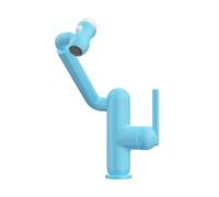 YWJFSA Robinet Cuisine Rabattable Laiton Eau Chaude et Froide Robinet Pivotant à 360 Réglable en Hauteur et 2 Modes de Pulvérisation,Bleu