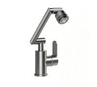 YWJFSA Robinet Cuisine Rabattable Mitigeur Monocommande avec 4 Modes de Jet Robinets à Bras Robotiques Hauteur Réglable Pivotant à 360°,Gris Pistolet