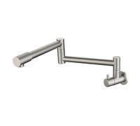 YWJFSA Robinet Cuisine Retractable, Mitigeur Mural Cuisine, Simple Brossé À Froid