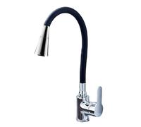 YWJFSA Robinet Eau Froide Ad Alto Arco Rotatif 360° Noir Robinet Cuisine Flexible