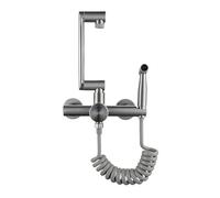 YWJFSA Robinet Mural Cuisine Robinet Cuisine Inoxydable avec 2 Types de Jet D'Eau Eau Chaude et Froide Mitigeur Cuisine Rabattable