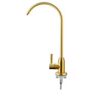 YWJFSA Robinet Osmoseur doré en Acier Inoxydable,Robinets D'Eau Rotatif À 360 Poignée Unique Robinet D'Eau Potable avec Tous Les Systèmes De Filtre À Eau