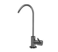 YWJFSA Robinet Osmoseur en Acier Inoxydable,Pivotant à 360°,Poignée Unique,1/4'' Robinet à Eau Potable pour Évier de Cuisine, Comptoir de Bar,Gris Pistolet