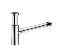 YWJFSA Siphon Lavabo avec Ouverture Nettoyage Hauteur Réglable,Anti-Odeurs, Kit de Siphon de Vidange avec Tube de Rallonge Syphon Cuisine,G1 1/4"