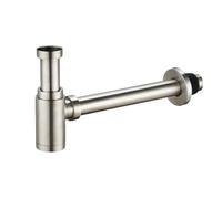 YWJFSA Siphon Lavabo avec Ouverture Nettoyage Hauteur Réglable, Kit de Siphon de Vidange Anti-Odeur Siphon Evier Cuisine pour Évier, Salle de Bain, Lavabo