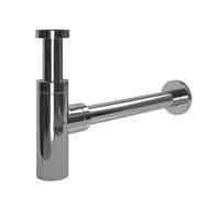 YWJFSA Siphon Lavabo avec Ouverture Nettoyage,Kit de Siphon de Vidange,Anti-Odeurs,Hauteur Réglable Laiton Siphon de Lavabo avec Extra Tube