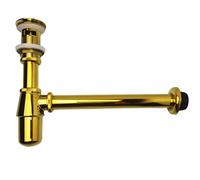 YWJFSA Siphon Lavabo avec Trop-Plein et Bouchon Clic-Clac,Ouverture Nettoyage,Anti-Odeurs Hauteur Réglable avec Tube de Rallonge Syphon Cuisine,Fond Rond