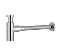 YWJFSA Syphon Cuisine Evier avec Orifice de Nettoyage,Anti Odeur,Siphon en T Réglable,Kit de Siphon de Vidange Siphon de Lavabo salle de bain 1 1/4"