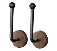 YWJLQH 2 Pièces Crochet pour Gants de Boxe Support Mural Rangement Polyvalent Bois Installation Facile Adapté à Gymnase Maison Studio Fitness Exposit, Brun