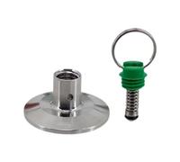 YWJLQH Ball Convert Lid avec Soupape de Décompression à Anneau Raccord de Terminaison pour Keg Plaque D'Extrémité pour Brassage Maison 304 Inox Adapté pour B, 65 Psi