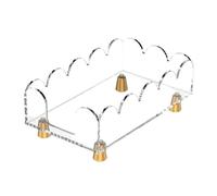 YWJLQH Boîte à Mouchoirs Distributeur de Mouchoirs Napperons En Acrylique avec Base surélevée Pieds Métalliques Antidérapants Design Moderne Adaptée Salle de, Rectangle