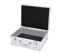 YWJLQH Boîte de Transport Microphones Valise Rigide En Aluminium avec Mousse Découpée Coffret pour Accessoires Audio et Caméra Étui Sécurisé Portable Organis, clé M