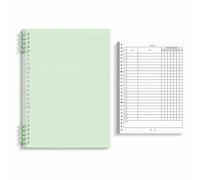 YWJLQH Cahier à Feuilles Amovibles, Mots, Vert clair | Papier double face, Carnet mémorisation, Révision s leçons, Pour organisateurs