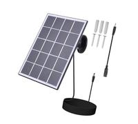 YWJLQH Chargeur Solaire Panneau Monocristallin Système de Batterie Branchement Simple Dispositif Électronique Adapté pour Caméra Sécurité Porte Sonnet, Noir