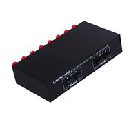 YWJLQH Commutateur Audio Passif 2 Entrées/2 Sorties, 2 Voies, Répartiteur, Comparateur, Interrupteur de Haut-parleurs