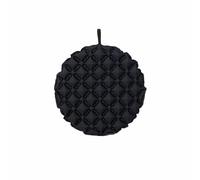 YWJLQH Coussin de Siège Gonflable Coussin Rond Tapis d'Assise Coussin de Camping Pliable à Environ 220 G avec Matériaux Nylon 40D et TPU pour Utilisation, Noir
