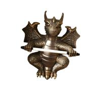 YWJLQH Dragon Distributeur Papier Toilette Mural Sculpture Résine Créature Fantastique Organisateur Médieval Accent Mural Adapté Chambre à Coucher Salle de J, Style C