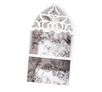 YWJLQH Étagère D'affichage de Décoration Murale, étagère D'affichage de Figurine, étagère en Bois de Vitrine Moderne, étagère Flottante pour Trésors Collecti, Grille Blanche