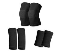 YWJLQH Genouillère Enfant et coudière Musculation pour Protection Genoux en Cyclisme , Noir , S【Convient aux 4-8 Ans, Moins de 25 kg】