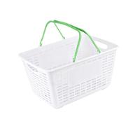 YWJLQH Panier de Courses Portable et Robuste avec Poignée, Idéal pour Vos Jouets, Cosmétiques et Autres Articles de Toilette, Vert