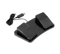 YWJLQH Pédale de Commande USB, Accessoire de pédale, câble de 2 m, Appareil prêt à l'emploi, Tourne-Pages, simulateur de Frappe Polyvalent, Pédale à 2 Pieds