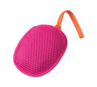 YWJLQH Pochette à Savon En Maille pour Femme, Idéale pour Les Vacances, La Salle de Sport Ou La Douche, Rose Rouge