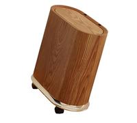 YWJLQH Poubelle Roues Amovibles Poubelle à Roulette Couvercle Scellé Corbeille à Déchets Imperméable Structure Double Bac Polypropylène Convient pour Cuisine, Brun