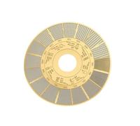 YWJLQH Règle pour Moulin à Café, Guide de Taille de Mouture, Accessoire de Mesure Professionnel pour Moudre Les Grains de Café, Du Plus Plus Grossier, Disque d'or