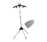 YWJLQH Support pour Défroisseur à Vapeur Portable avec Gant et Cintre pour Pantalons, Noir