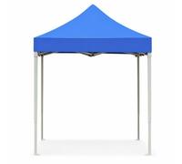 YWJLQH Tente Pliante Colonne Hexagonale, Métal | Usage extérieur | publicité - Structure Robuste 700kg, Cadre, Tissu, imperméable, pour publicité, King Kong Épais Renforcé, Bleu foncé, 2m*2m