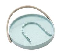 YWJLQH Tourniquet à Épices Rotatif 360 Degrés Organisateur de Table Compact Rangement Condiments Multiusage pour Cuisine Petits Espaces, Bleu