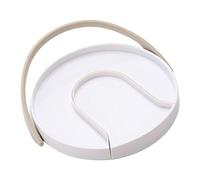 YWJLQH Tourniquet à Épices Rotatif 360 Degrés Organisateur de Table Compact Rangement Condiments Multiusage pour Cuisine Petits Espaces, Blanc
