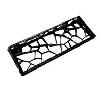 YWJLQH Transparent Boîtier Clavier Étui Polycarbonate Diffusion Lumière Accessoire DIY Convient aux Passionnés Gaming Création Informatique Décoration Bureau, Noir Cristal