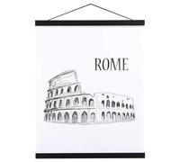 Ywlake B1 Cadre Photo Magnétique 70 cm, Cadre Poster Porte Affiches 70x100 70x50 Aimanté en Bois Naturel pour Affiche Cadre Magnetique Cadre Affiche Cadre Suspendu (70cm, Noir)