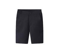 YWLINK Vêtements scolaires pour petits ou grands garçons - Short en sergé mélangé à devant plat - Pantalon athlétique pour garçons 14 (noir, 3-4 ans)