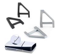 YWLRONG Support horizontal pour console PS5 Slim Support de base plate compatible avec Sony Playstation 5 Slim Disc Edition Accessoires (noir + gris)
