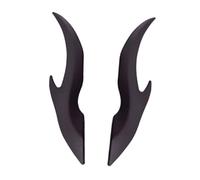 YWMJZEU 2 Pièces Dragon Cornes Autocollant Stickers Extérieur Voiture Accessoires Décoratifs EVA Mousse Installation Simple Compatible SUV Pare-Brise Cas, Noir