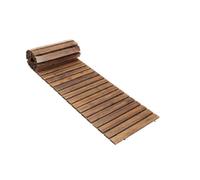 YWMJZEU Allée en Bois Enroulable Amovible Chemin Jardin Enroulable Peu Encombrant Caillebotis en Rouleau pour Pelouse, 12FT