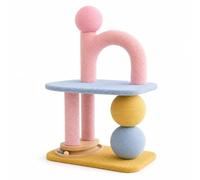 YWMJZEU Arbre pour Chat avec Griffoir Compact Arbre pour Chat avec Perchoirs Confortable Chatons, Appartement, Salon, Macaron
