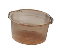 YWMJZEU Bain de Pieds avec Poignées et Extrémité Convexes, Fabriqué En Polypropylène (PP), Convenant Aux Hommes, Aux Femmes, Aux Enfants et à Toute La Famille, CafÉ