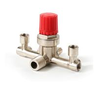 YWMJZEU Collecteur Compresseur D'air Réglable Ensemble Support Compact Pressostat pour Professionnels, Bricoleurs, Système Pneumatique, Atelier