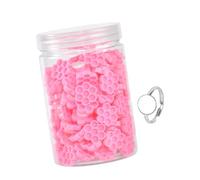 YWMJZEU Contenants pour Colle à Extensions de Cils, Pots de Colle, Accessoires Pratiques, Créatifs et Compacts pour Les écoles de Cosmétologie, Rose En Nid D'abeille Rouge