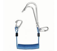 YWMJZEU Corde de Plongée Élastique avec Crochets en Métal et Protège-Gaine Flexibilité de Rappel Automatique pour Sécurisation Rapide Usage Prévu pour, Bleu Roi, 1,8 Mètre