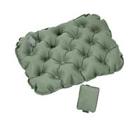 YWMJZEU Coussin Gonflable Siège Pad Air Portable Matelas Antidérapant Ergonomique Nettoyage Facile Convient pour Bureau Camping, Vert Foncé