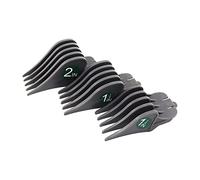 YWMJZEU Ensemble de 3 Peignes de Guidage pour Tondeuses à Barbe, Pièce de Rechange, Peigne, Accessoire pour Tondeuse à Cheveux, et Facile à Assembler, gris