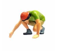 YWMJZEU Figurine Grimpeur Diorama Mini Accessoire Décor Micro Mini Figurines d’Escala pour Collectionneurs, Maquette, Vert, 1 87